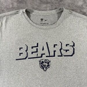 Nike NFL Equipment Training Chicago Bears Wordmark Dri-fit Logo Tee Football